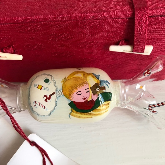 Vintage FIGI Inside Art Sweet Dreams Boy Christmas Ornament, Unique & Rare Find! - Picture 4 of 10